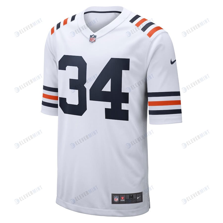 Walter Payton 34 Chicago Bears Player Game Men Jersey - White