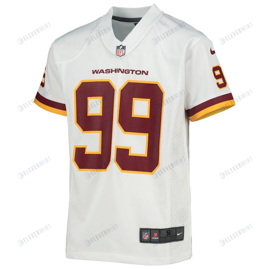 Chase Young 99 Washington Commanders Football Team Game YOUTH Jersey - White