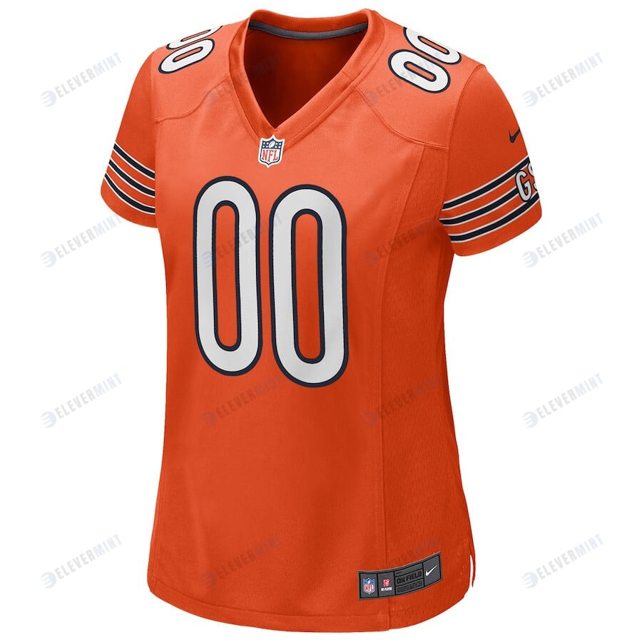 Chicago Bears Women Custom Alternate Game Jersey - Orange