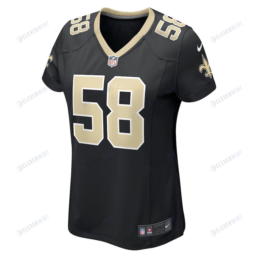 Kwon Alexander 58 New Orleans Saints Women's Game Jersey - Black