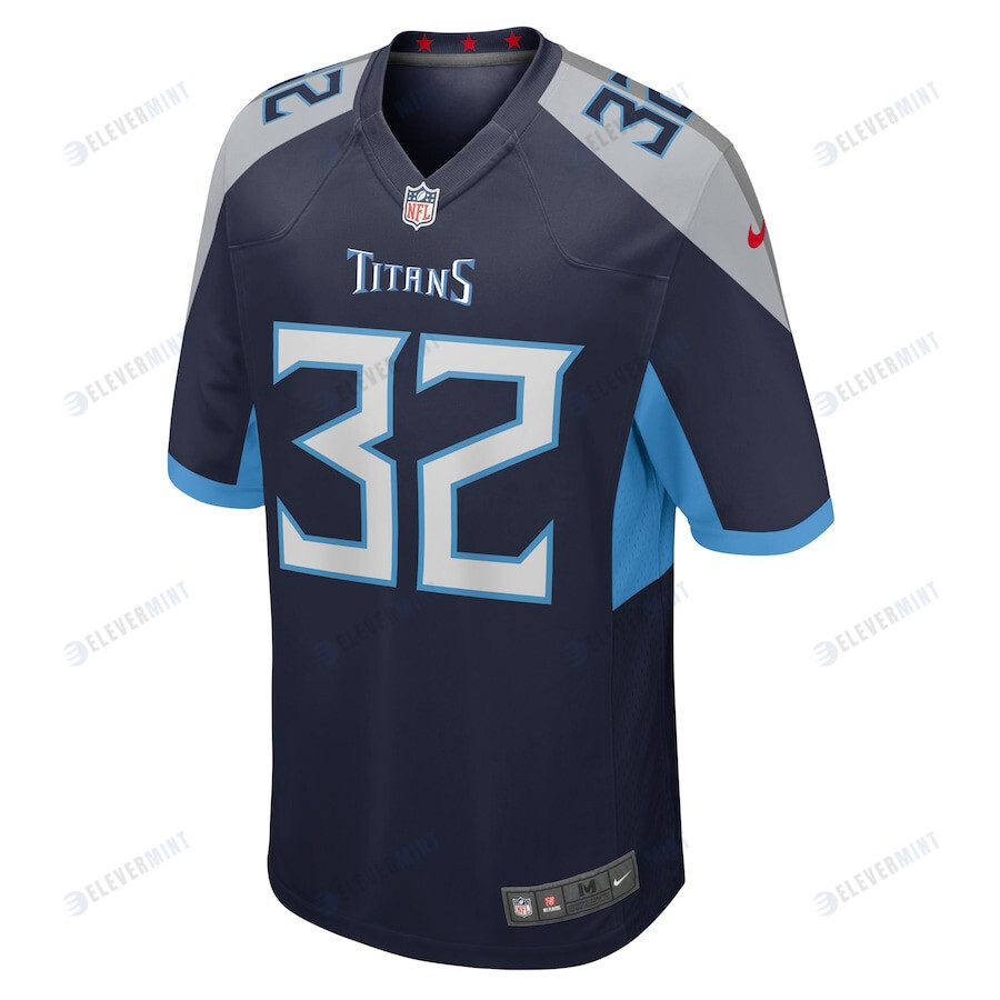Tyjae Spears 32 Tennessee Titans Men Team Game Jersey - Navy