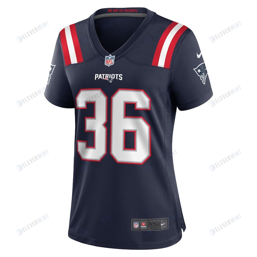 Kevin Harris 36 New England Patriots Women Game Jersey - Navy