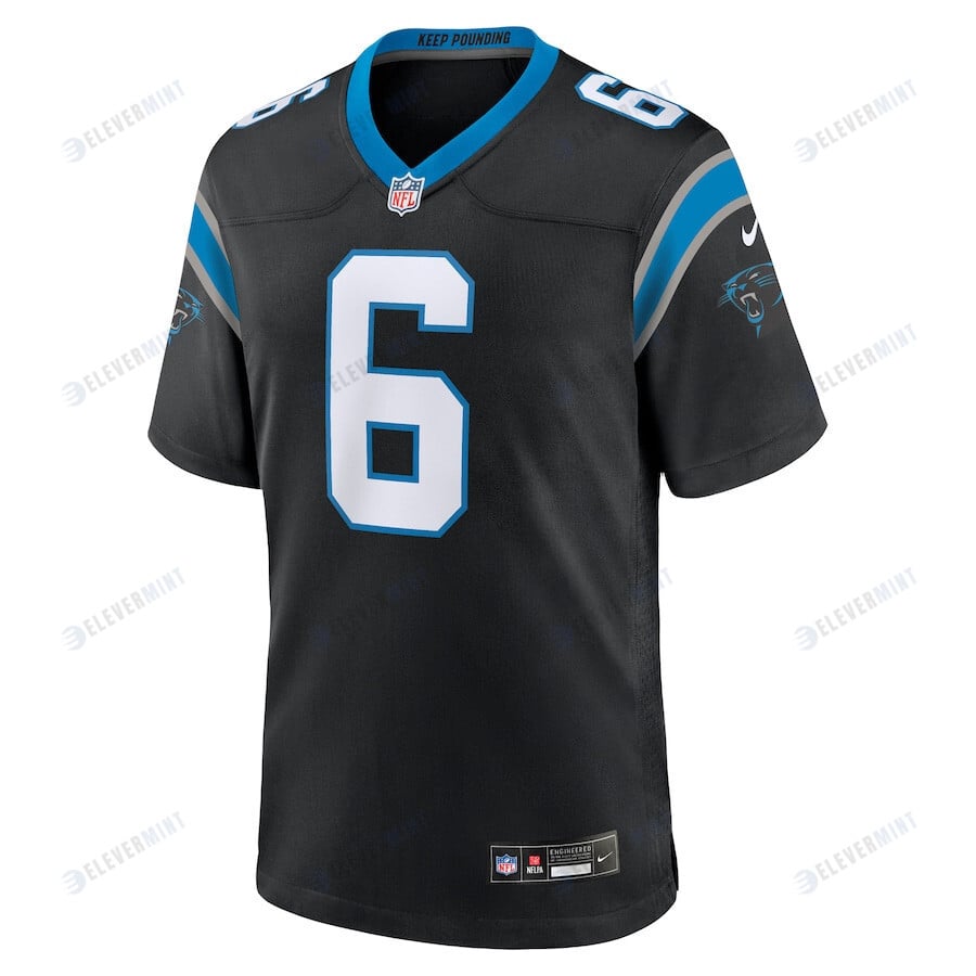 Miles Sanders 6 Carolina Panthers Team Game Men Jersey - Black