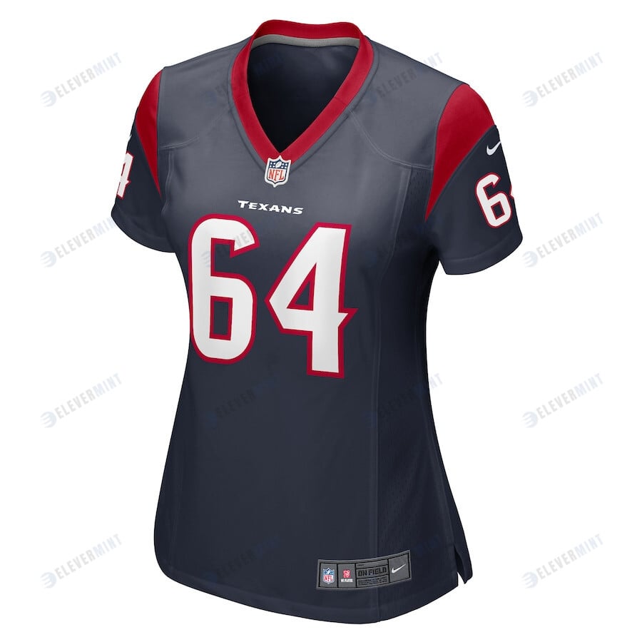 Nick Broeker 64 Houston Texans Women Team Game Jersey - Navy