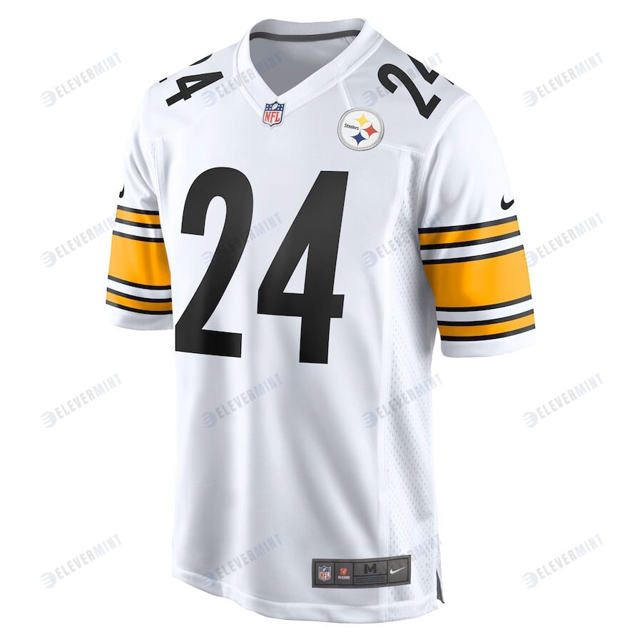 Joey Porter Jr. 24 Pittsburgh Steelers Men's Away Game Jersey - White