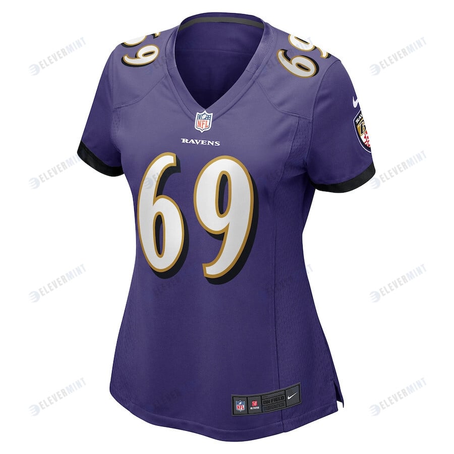 Kahlil McKenzie 69 Baltimore Ravens Women's Game Jersey - Purple