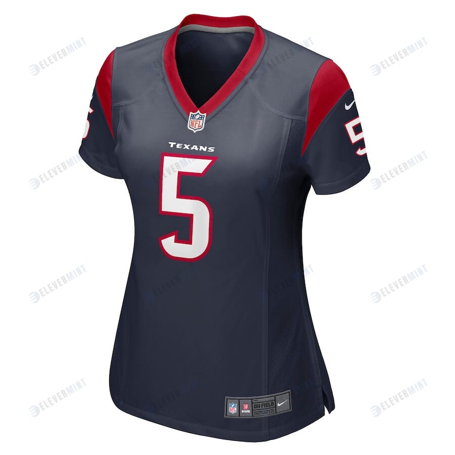 Tyrod Taylor 5 Houston Texans Women's Game Jersey - Navy
