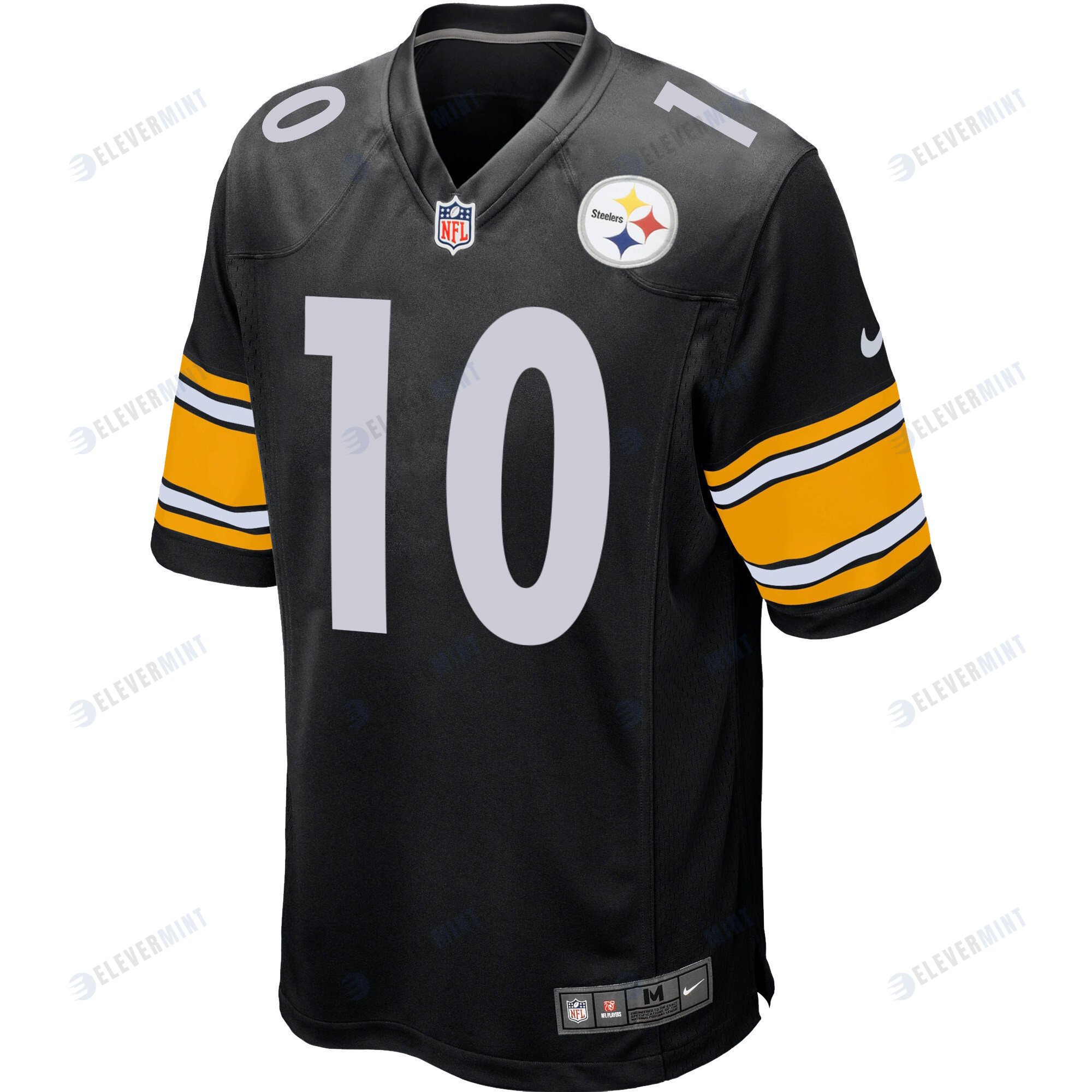Pittsburgh Steelers Mitchell Trubisky 10 Game Player Jersey - Black Jersey