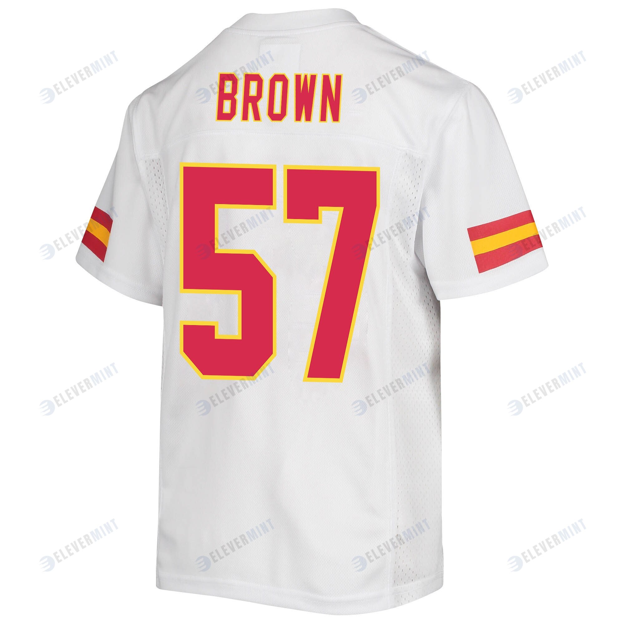 Orlando Brown 57 Kansas City Chiefs Super Bowl LVII Champions Youth Game Jersey - White
