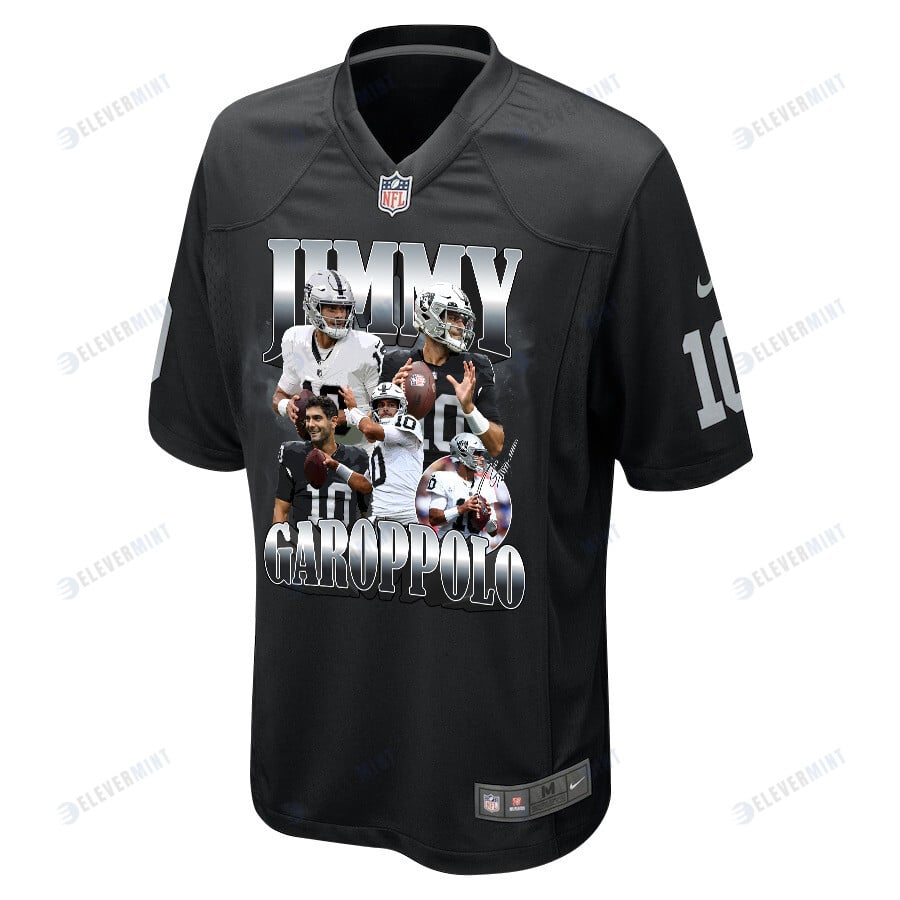 Jimmy Garoppolo 10 Las Vegas Raiders Gold Legend Men Game Jersey - Black