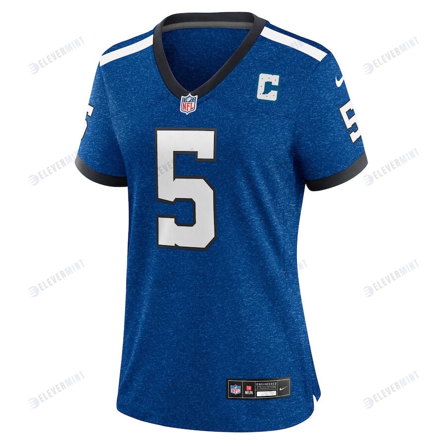 Anthony Richardson 5 Indianapolis Colts Indiana Nights Alternate Game Women Jersey - Royal