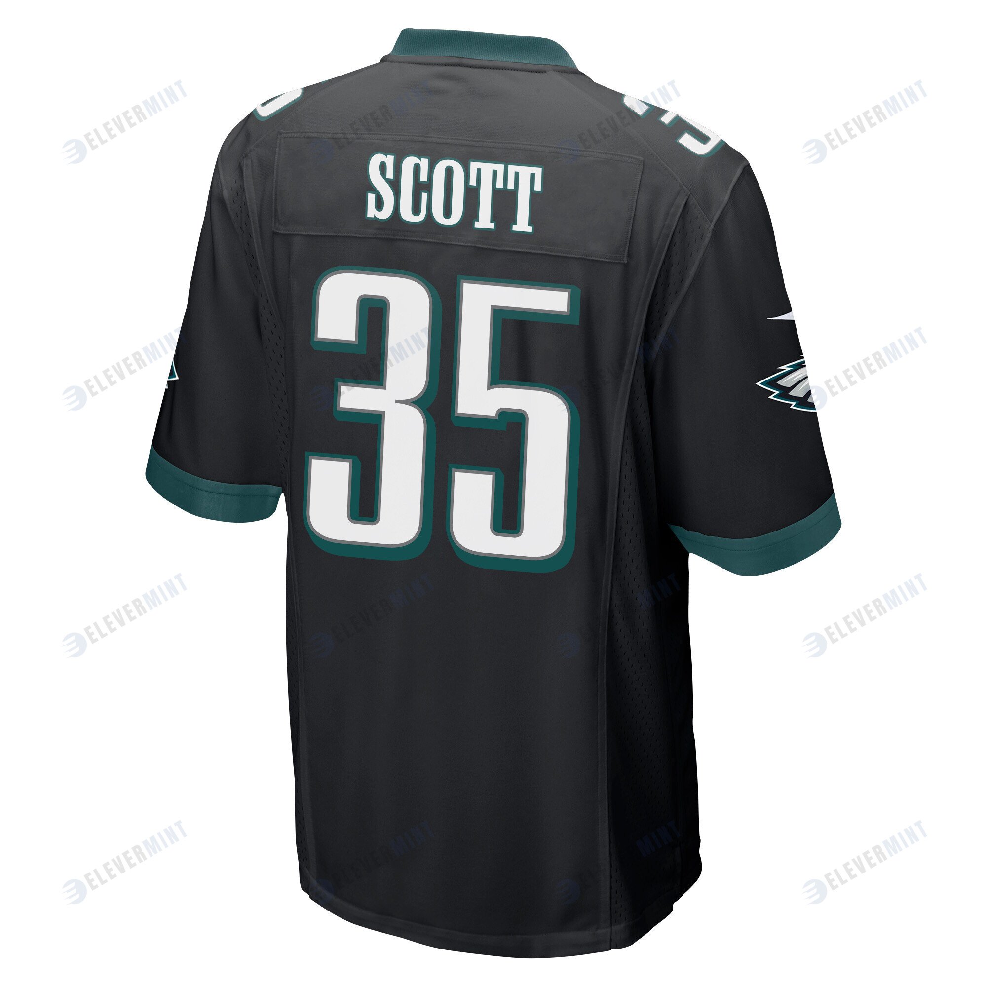 Boston Scott 35 Philadelphia Eagles Super Bowl LVII Champions Men Game Jersey - Black
