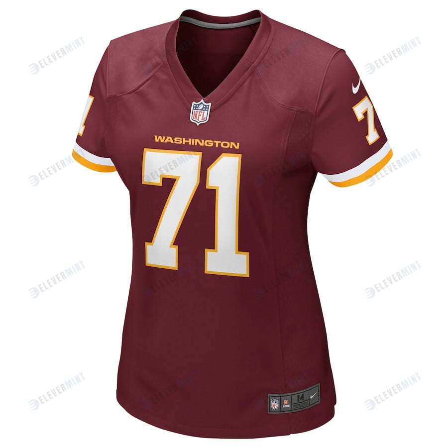 Wes Schweitzer 71 Washington Commanders Football Team Women Game Jersey - Burgundy