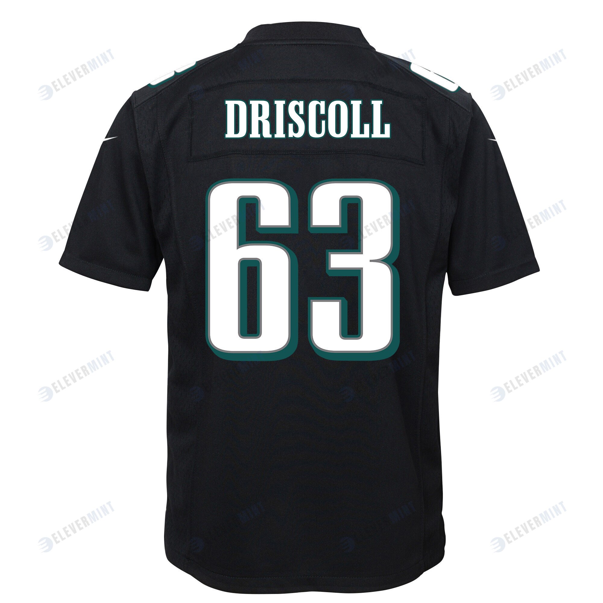 Jack Driscoll 63 Philadelphia Eagles Super Bowl LVII Champions 2 Stars Youth Game Jersey - Black