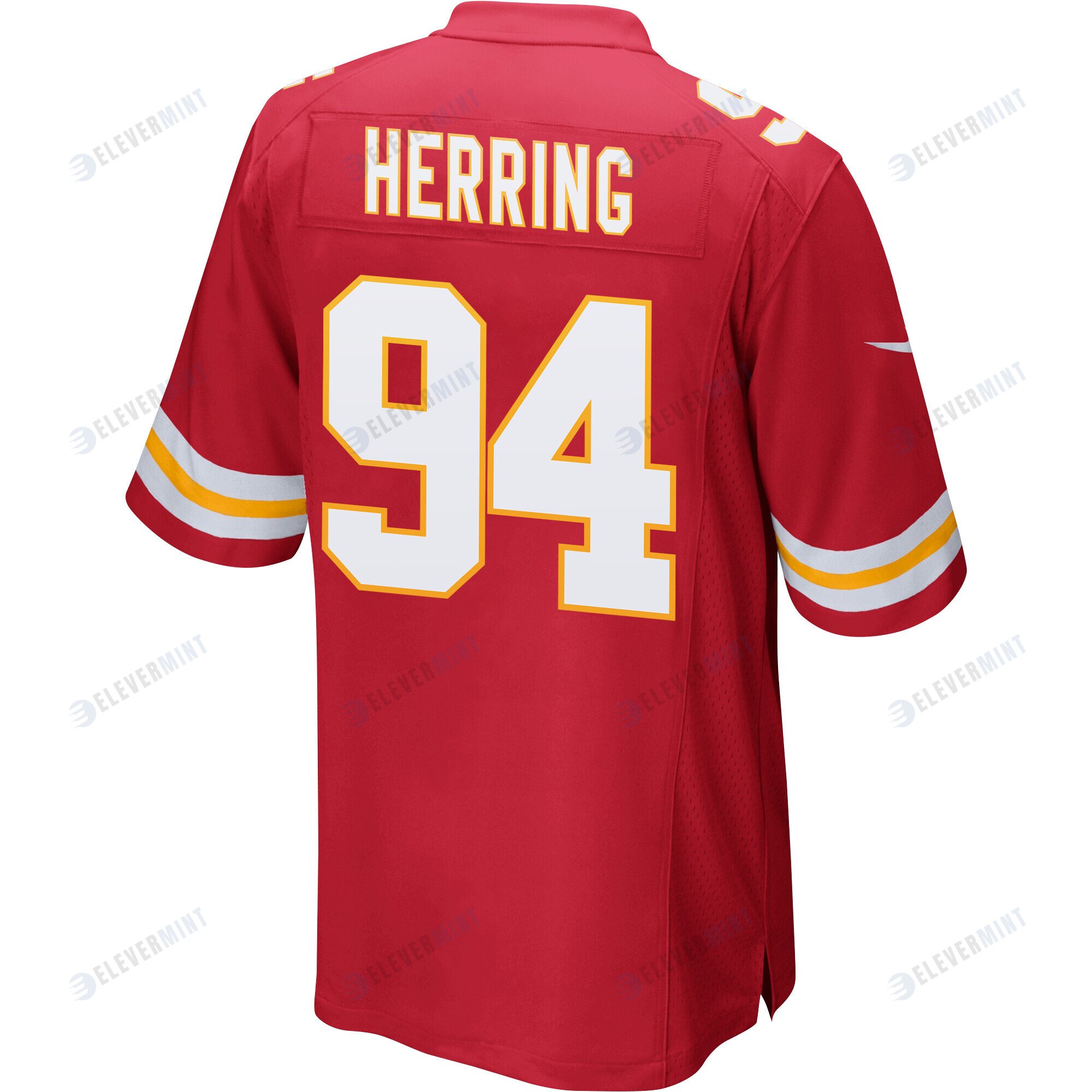 Malik Herring 94 Kansas City Chiefs Super Bowl LVII Champions Men Game Jersey - Red