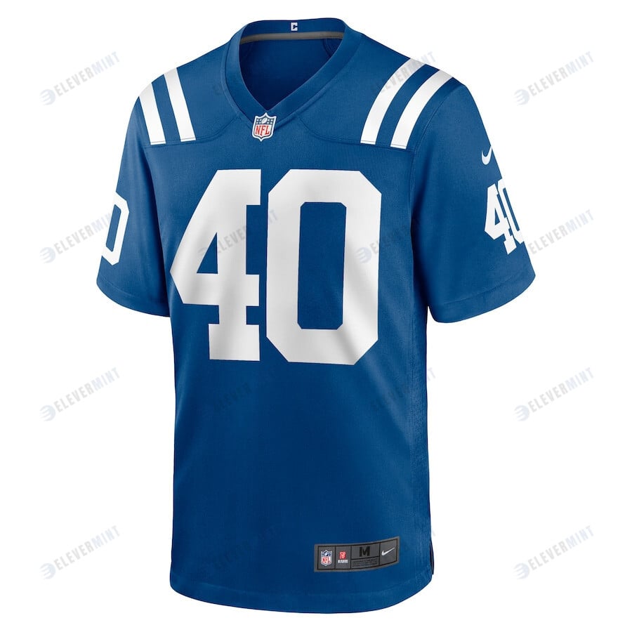 Jaylon Jones 40 Indianapolis Colts Men Team Game Jersey - Royal