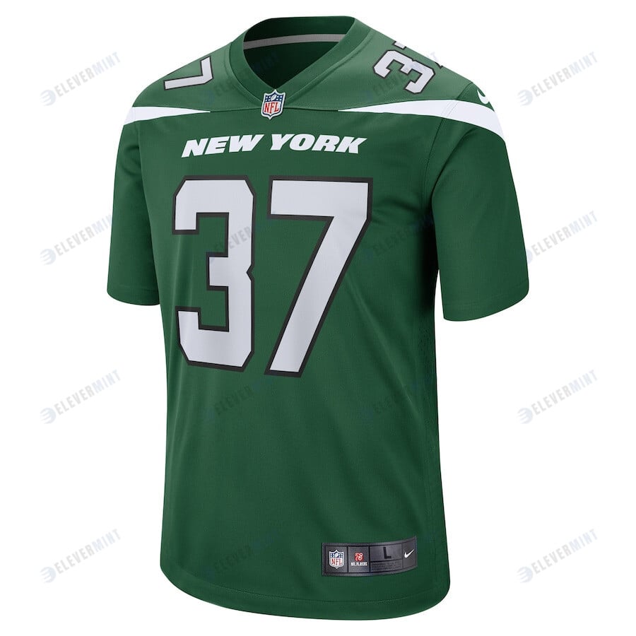 Bryce Hall 37 New York Jets Men Game Jersey - Gotham Green