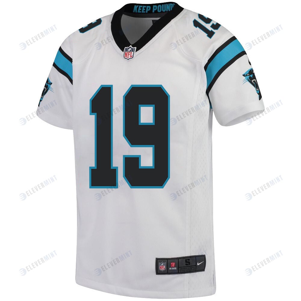 Adam Thielen 19 Carolina Panthers Youth Game Jersey - White