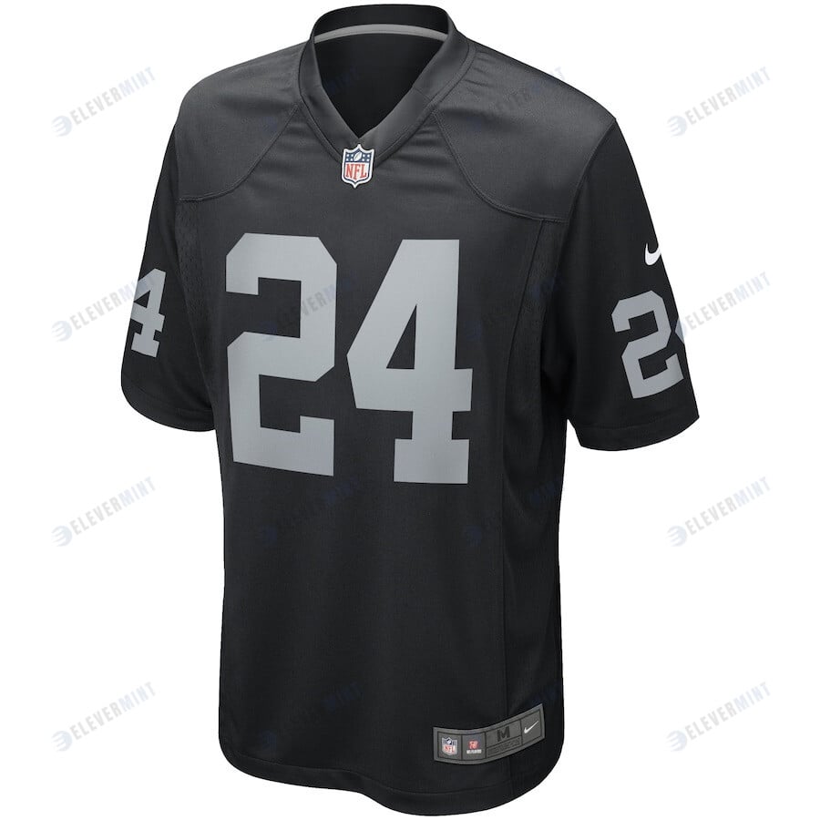 Willie Brown 24 Las Vegas Raiders Men Game Retired Jersey - Black