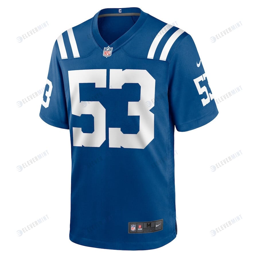 Isaiah Land 53 Indianapolis Colts Men Team Game Jersey - Royal