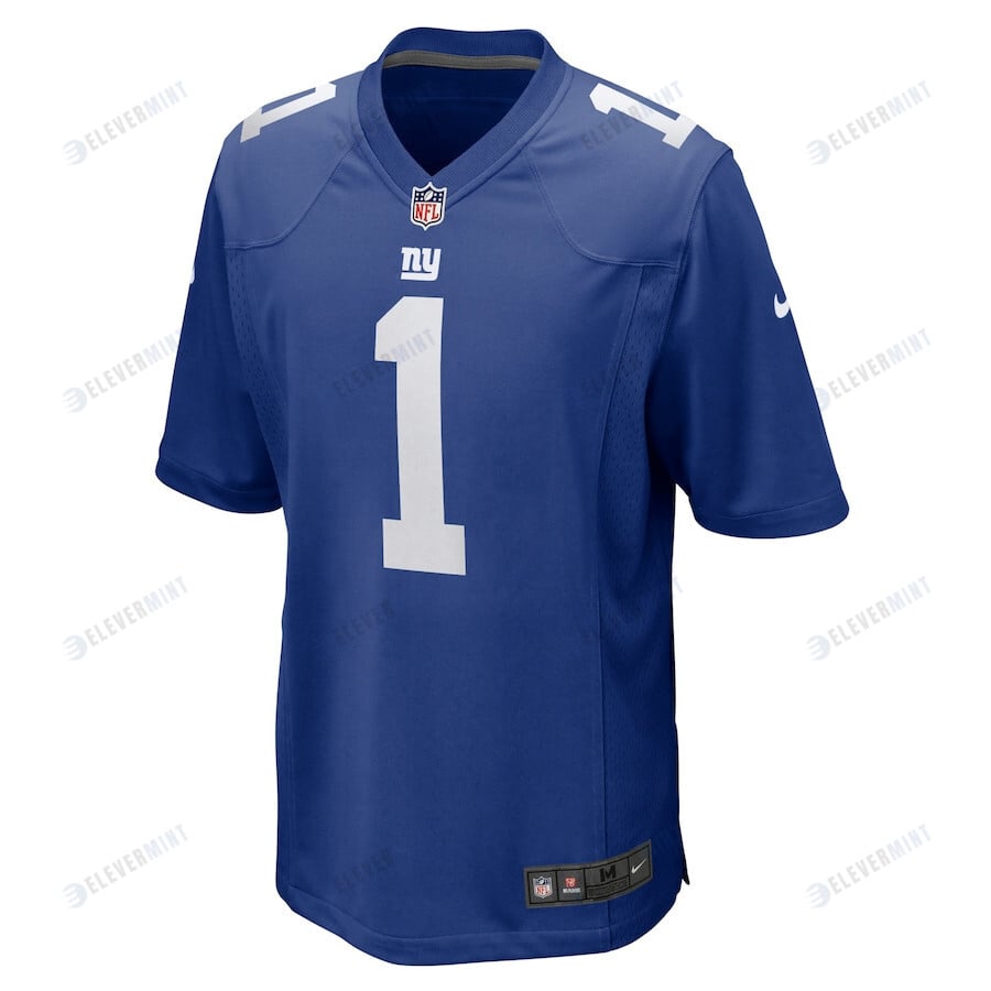 Evan Neal 1 New York Giants 2022 Draft First Round Pick Player Game Jersey In Royal