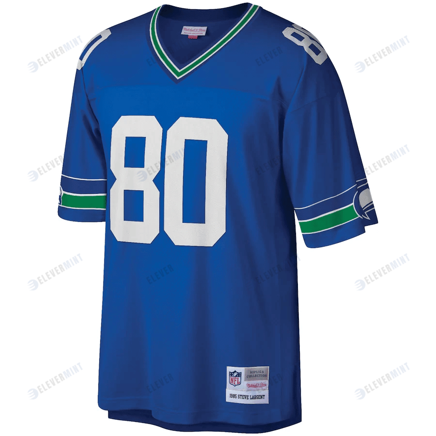 Steve Largent 80 Seattle Seahawks Mitchell & Ness Retired Player Legacy Jersey - Royal