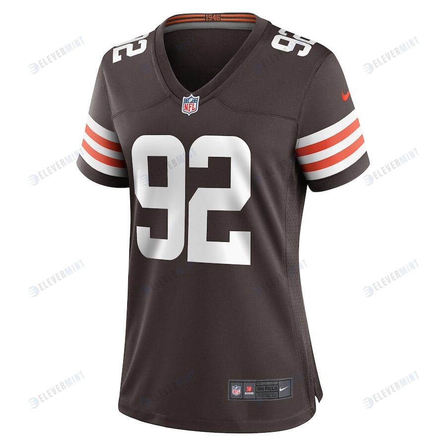 Sam Kamara 92 Cleveland Browns Women's Team Game Player Jersey - Brown