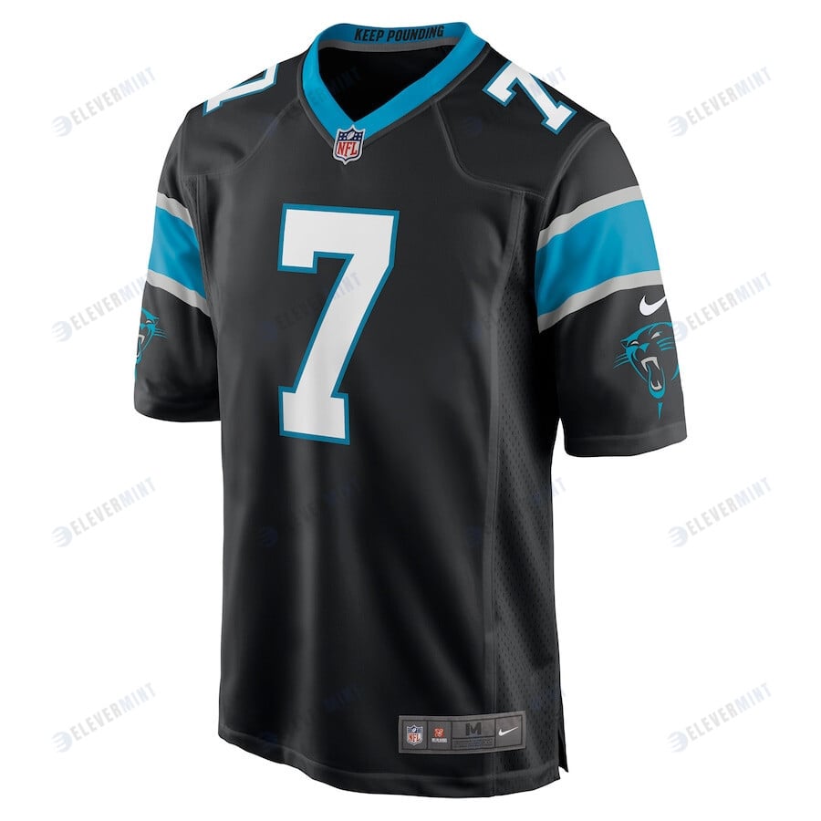 Shaq Thompson 7 Carolina Panthers Men's Game Jersey - Black