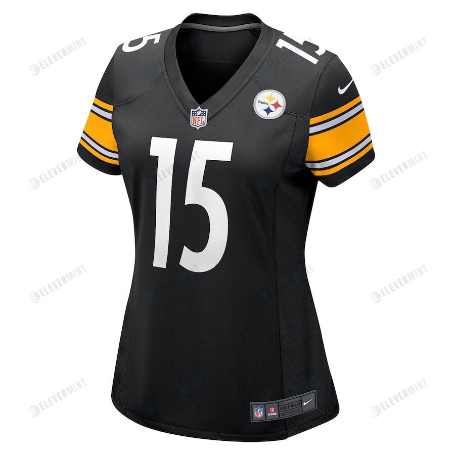 Cody White 15 Pittsburgh Steelers Women's Game Jersey - Black