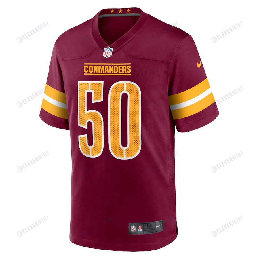 Andre Jones Jr. 50 Washington Commanders Men Game Jersey - Burgundy