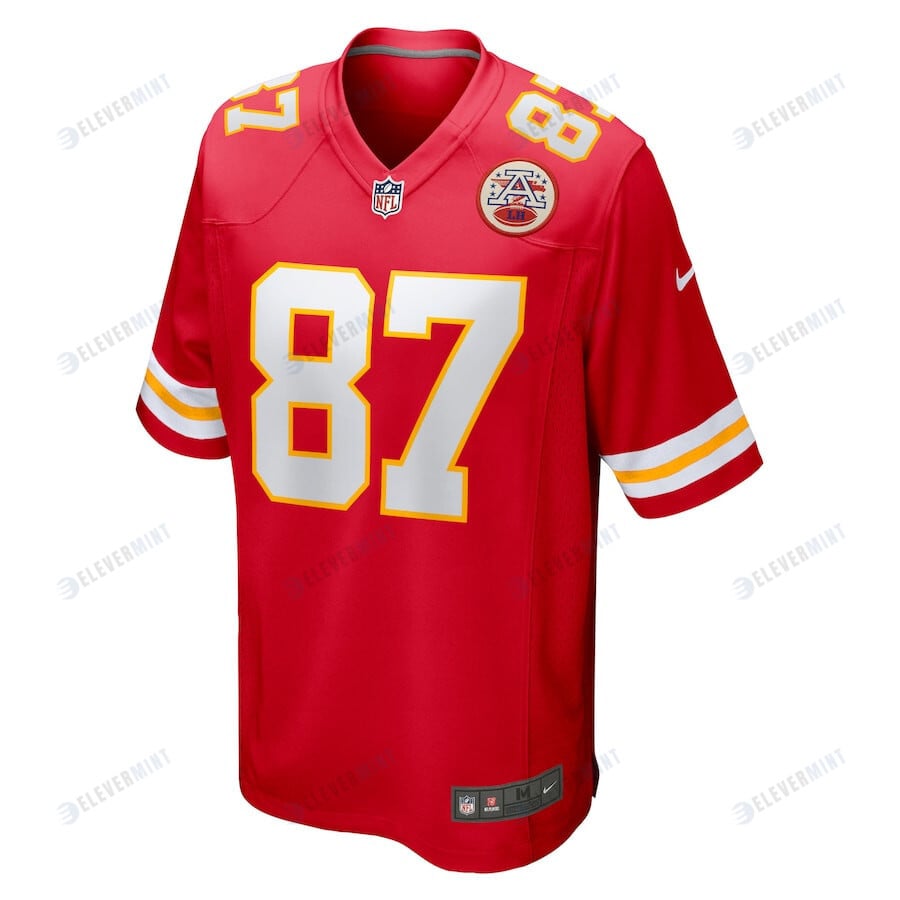 Travis Kelce 87 Kansas City Chiefs Game Men Jersey - Red