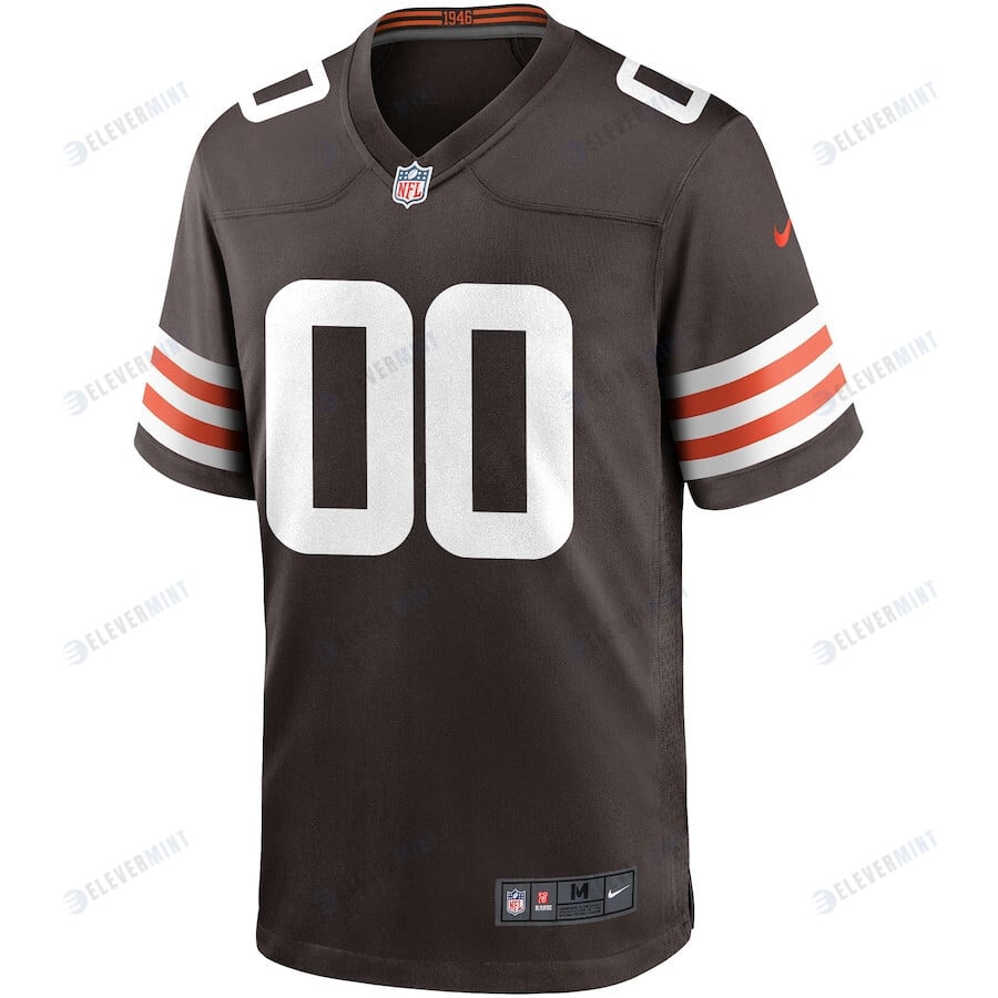 Cleveland Browns Custom Game Men Jersey - Brown