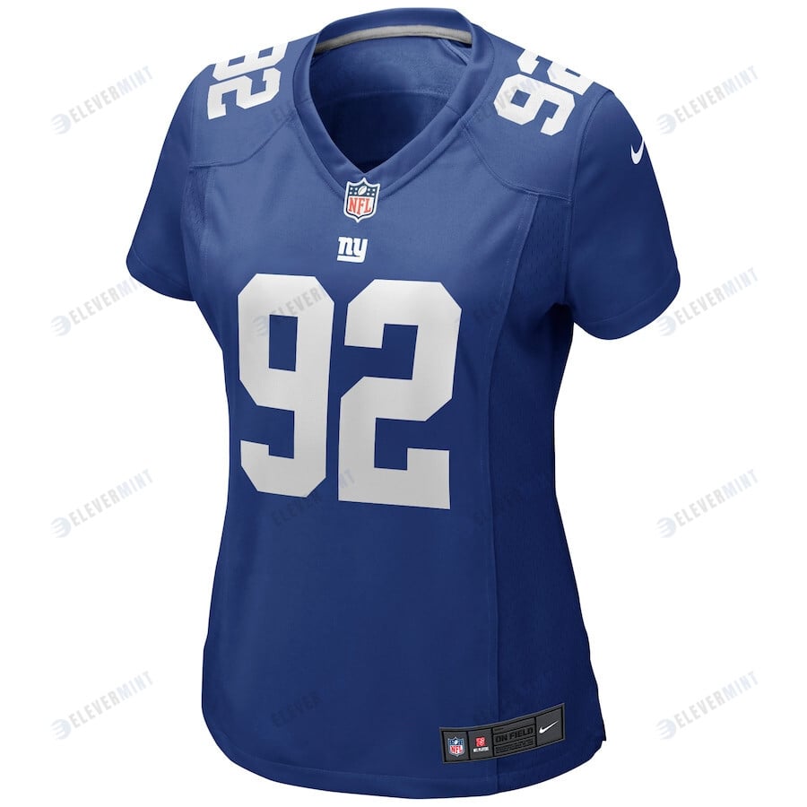 Michael Strahan 92 New York Giants Women Game Retired Jersey - Royal