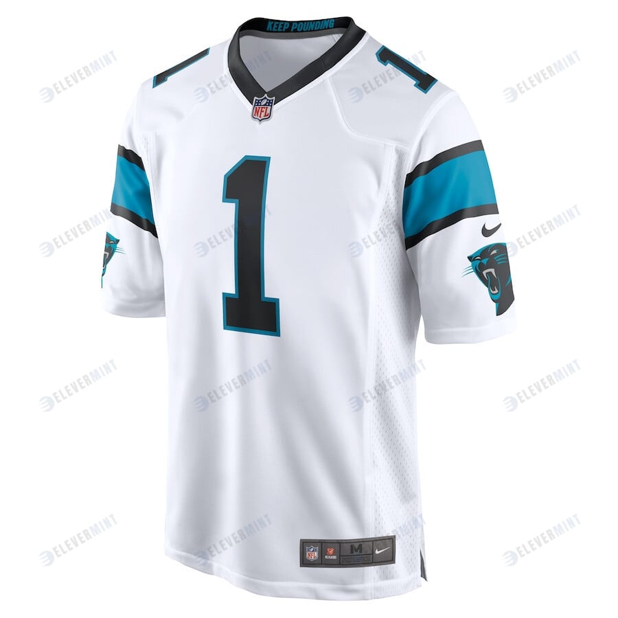 Cam Newton 1 Carolina Panthers Men's Game Jersey - White