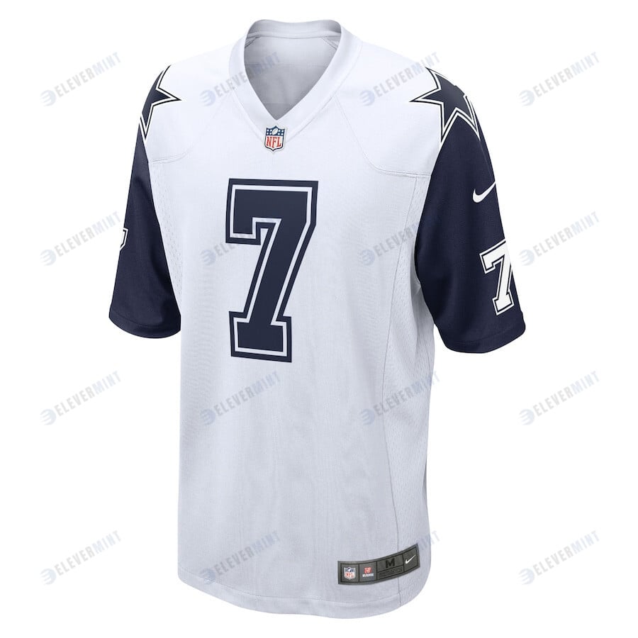 Trevon Diggs 7 Dallas Cowboys Alternate Game Jersey - White