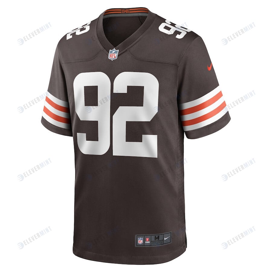 Sam Kamara 92 Cleveland Browns Men's Team Game Jersey - Brown