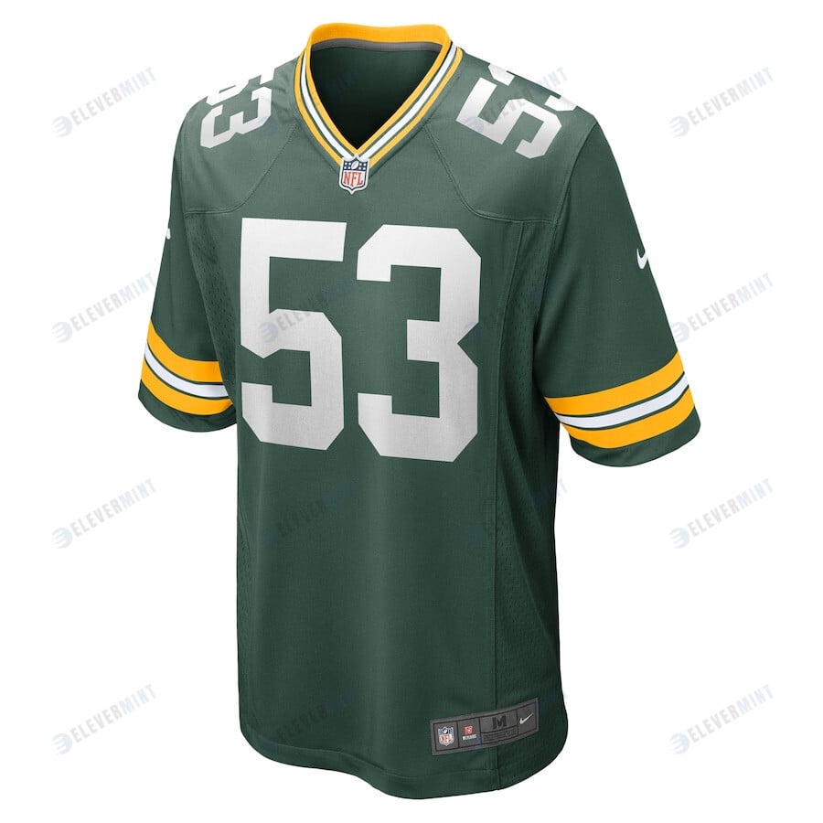 Arron Mosby 53 Green Bay Packers Men Team Game Jersey - Green