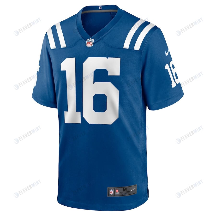 Ashton Dulin 16 Indianapolis Colts Men Game Jersey - Royal