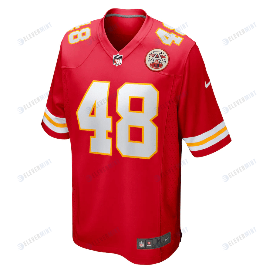 Cole Christiansen Kansas City Chiefs Game Player Jersey - Red
