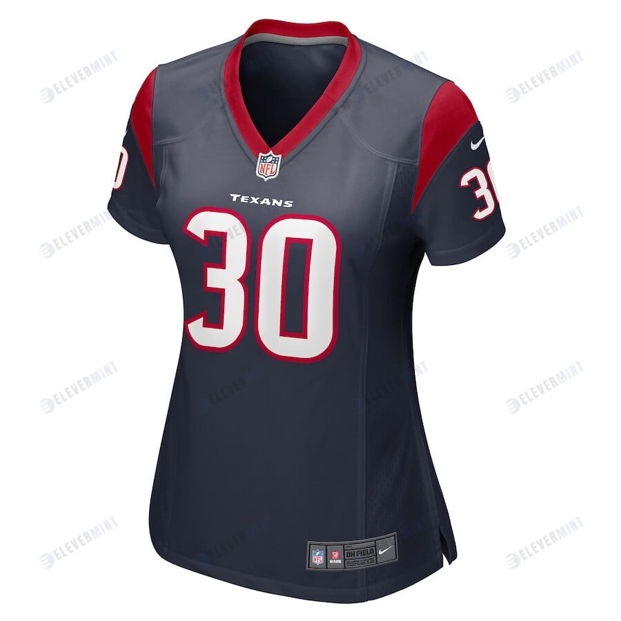 Ka'Dar Hollman 30 Houston Texans Women Team Game Jersey - Navy