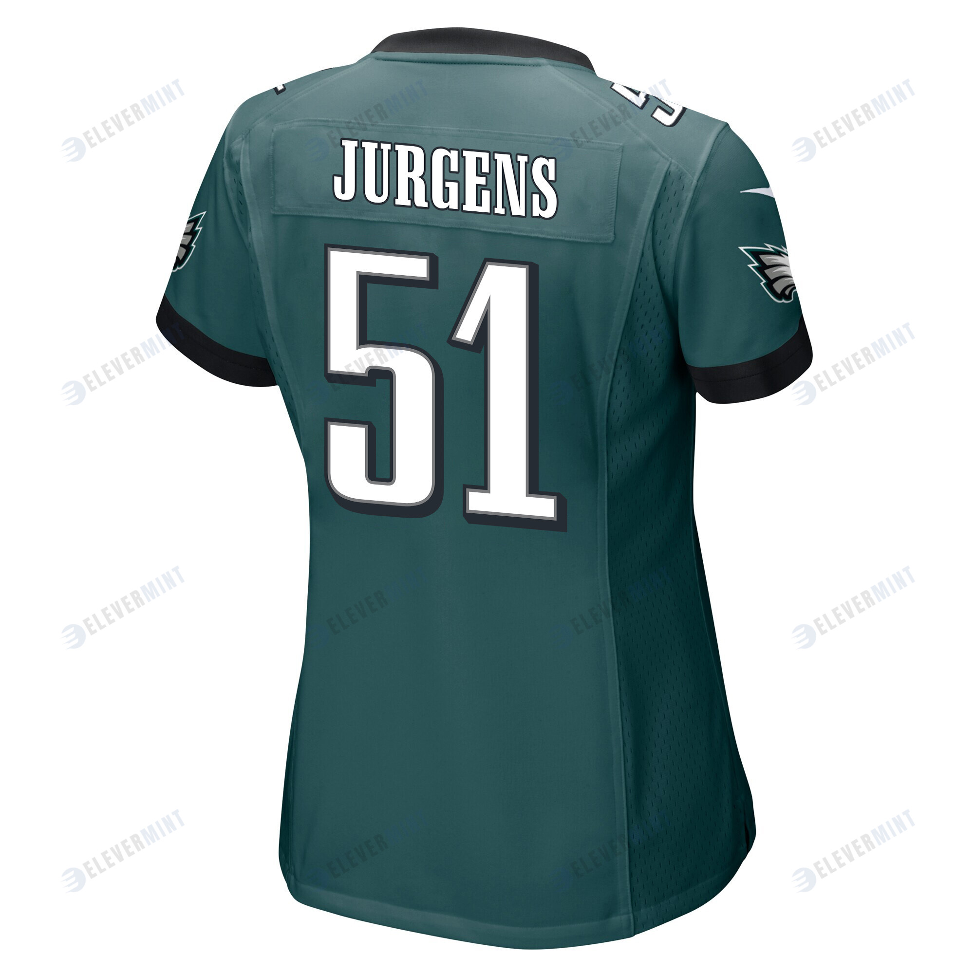 Cam Jurgens 51 Philadelphia Eagles Super Bowl LVII Champions Women Game Jersey - Midnight Green