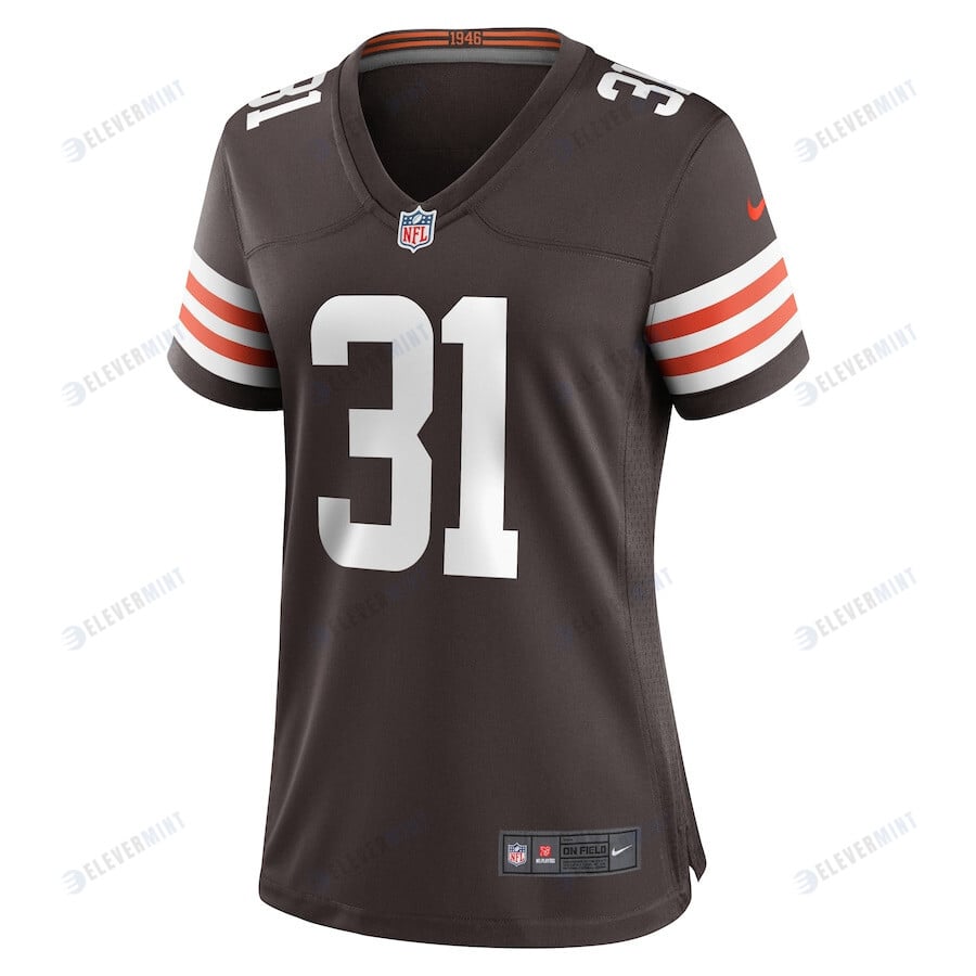 Thomas Graham Jr. 31 Cleveland Browns Women's Team Game Player Jersey - Brown