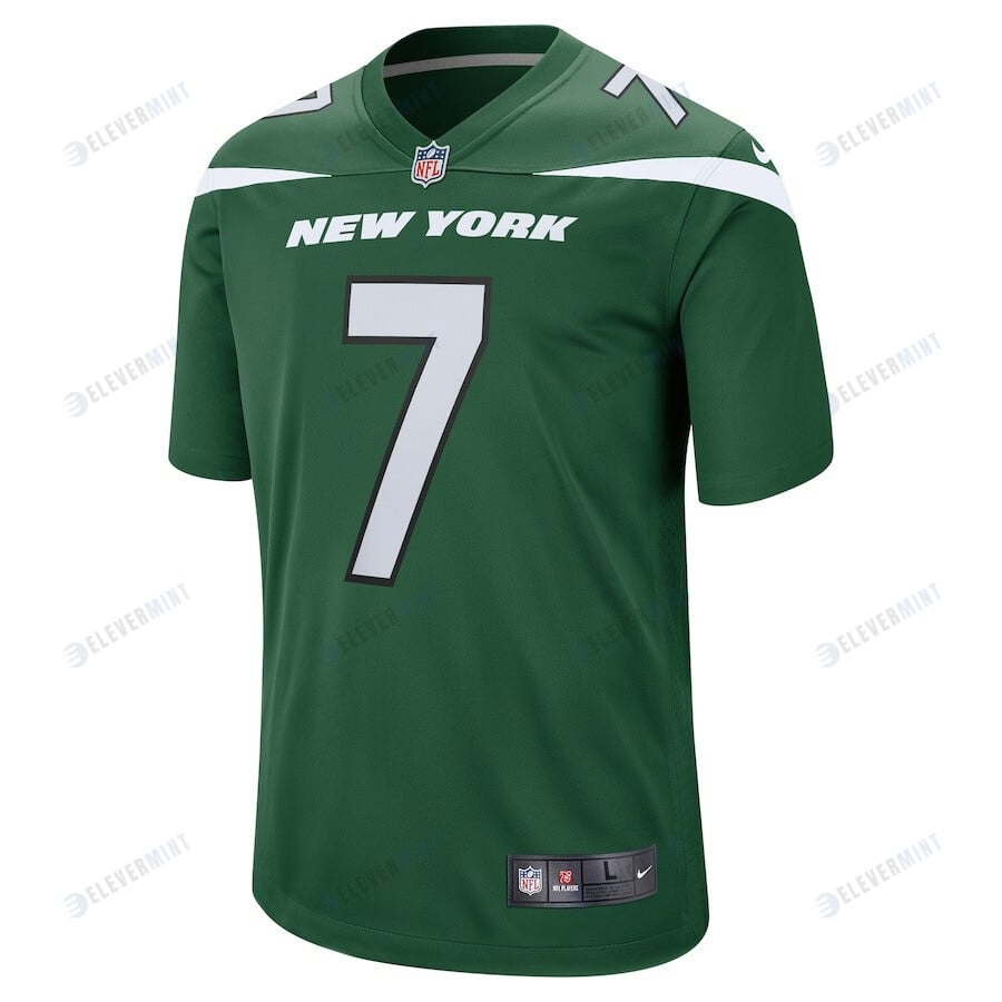 Tim Boyle 7 New York Jets Game Jersey - Gotham Green