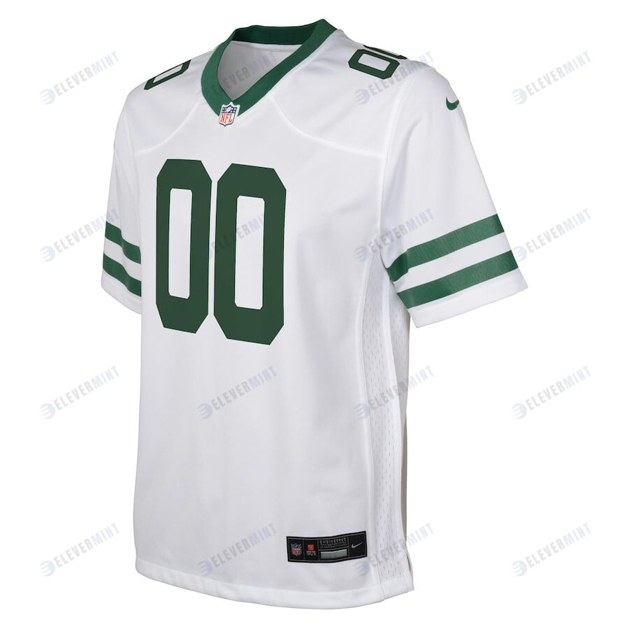 New York Jets Custom YOUTH Legacy Game Jersey - White