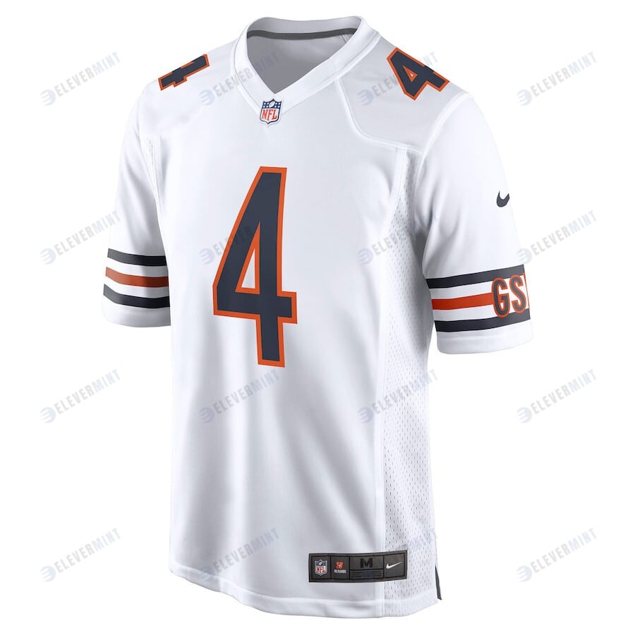 Eddie Jackson 4 Chicago Bears Men Game Jersey - White