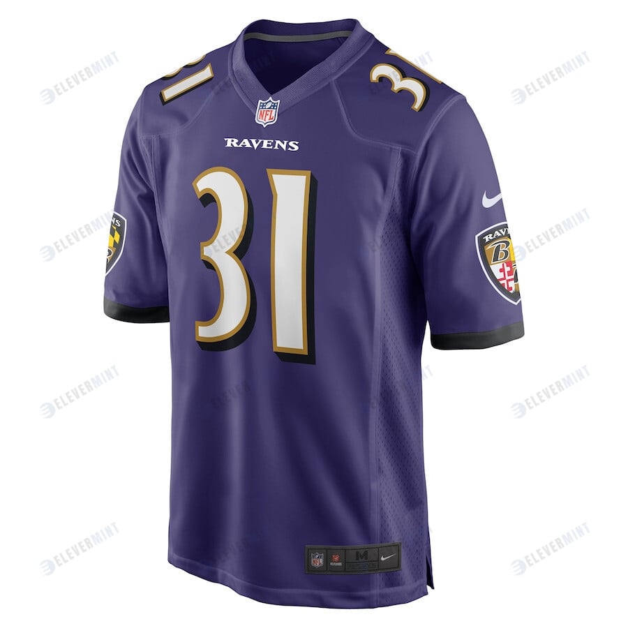 Ricky Person Baltimore Ravens Player Game Jersey - Purple