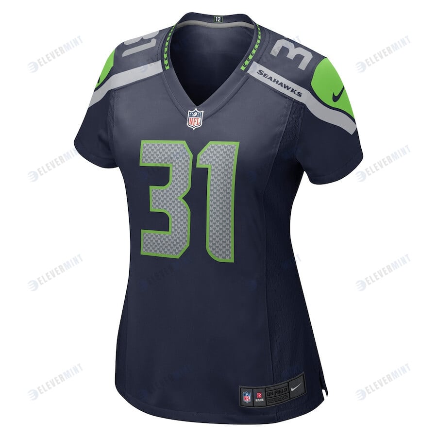 Kam Chancellor 31 Seattle Seahawks Women Retired Game Jersey - College Navy