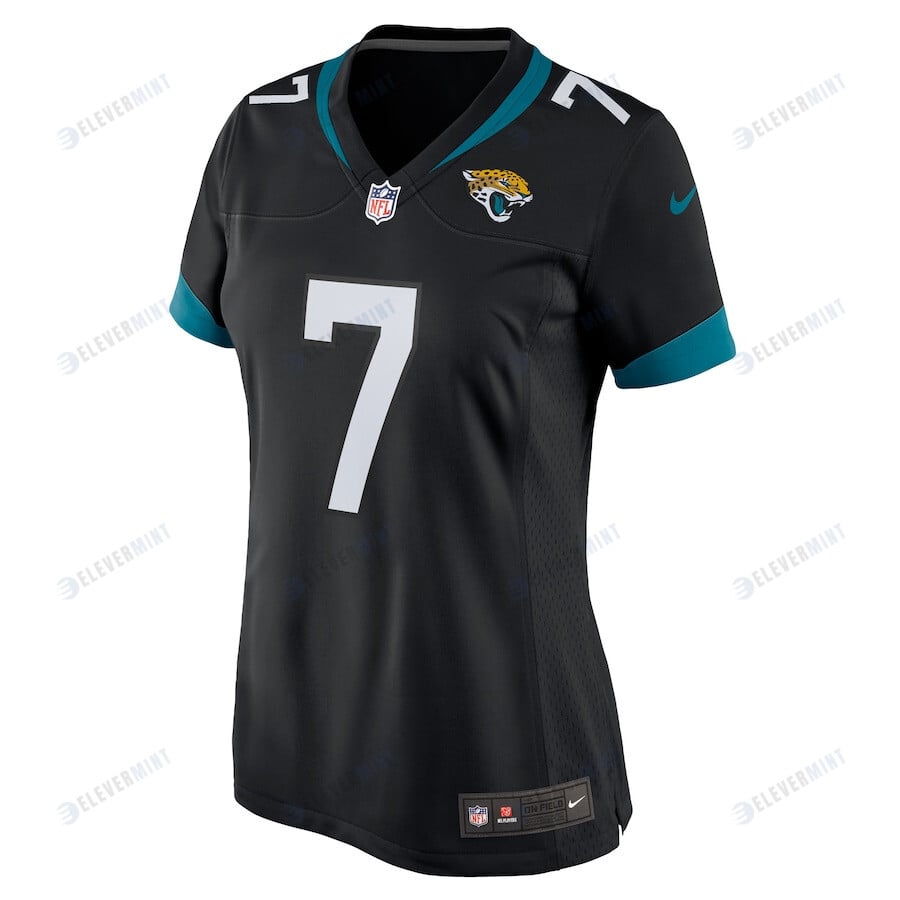 Byron Leftwich 7 Jacksonville Jaguars Women's Alternate Retired Game Jersey - Black
