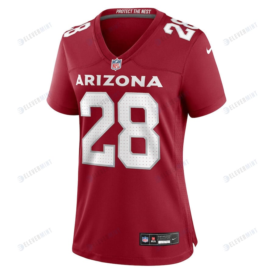 Qwuantrezz Knight 28 Arizona Cardinals Women Game Jersey - Cardinal