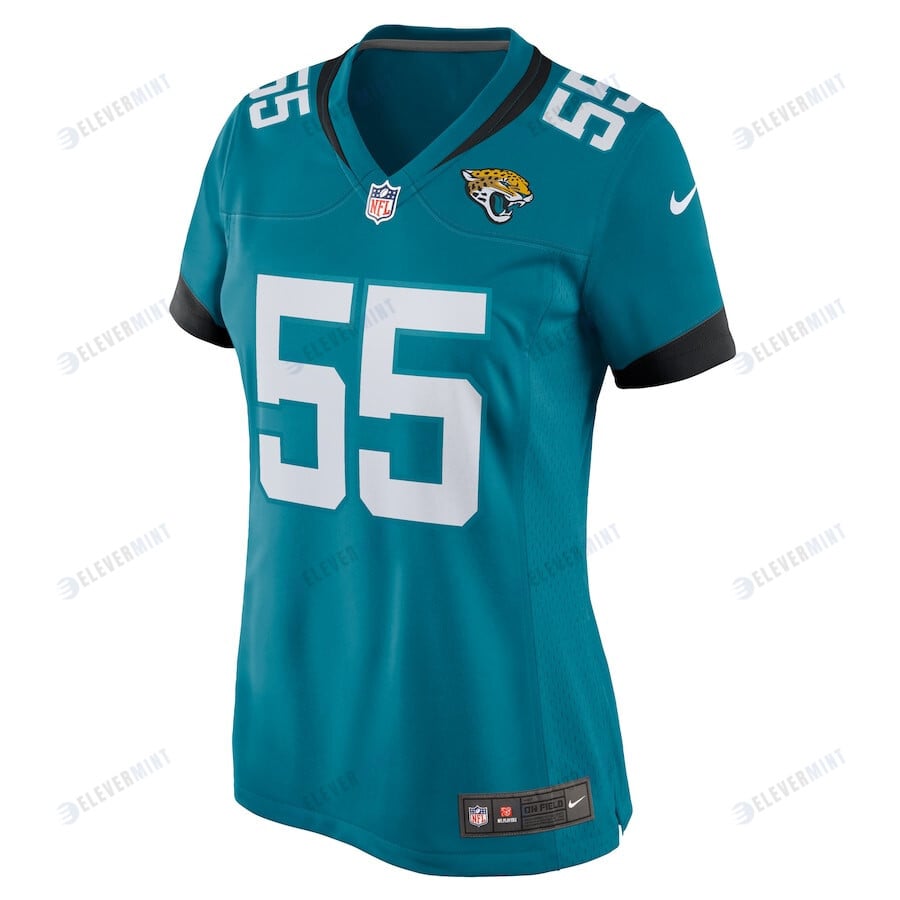 Dequan Jackson 55 Jacksonville Jaguars Women Game Jersey - Teal